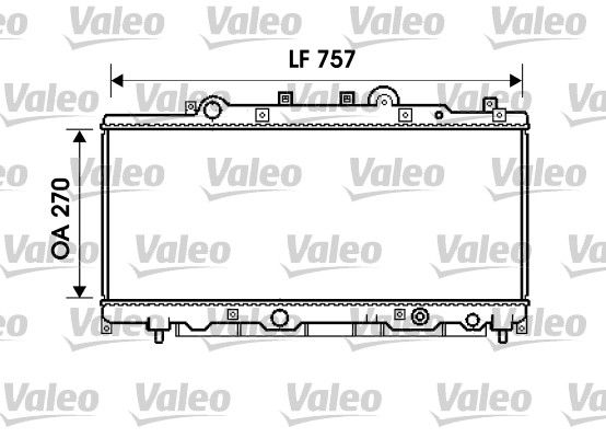 734235 VALEO Радиатор, охлаждение двигателя