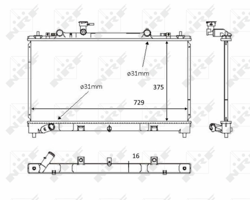 WG1723336 WILMINK GROUP Радиатор, охлаждение двигателя