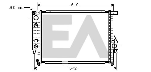 31R07062 EACLIMA Радиатор, охлаждение двигателя