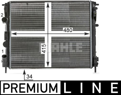 WG2183500 WILMINK GROUP Радиатор, охлаждение двигателя