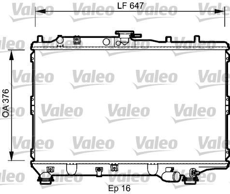 734264 VALEO Радиатор, охлаждение двигателя