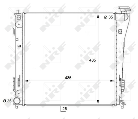 WG1723625 WILMINK GROUP Радиатор, охлаждение двигателя