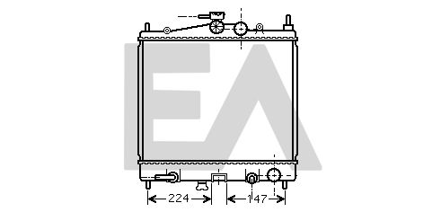 31R18175 EACLIMA Радиатор, охлаждение двигателя