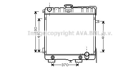 MS2316 AVA QUALITY COOLING Радиатор, охлаждение двигателя