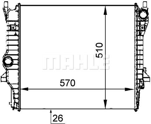 WG2182570 WILMINK GROUP Радиатор, охлаждение двигателя