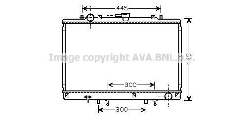 MT2165 AVA QUALITY COOLING Радиатор, охлаждение двигателя