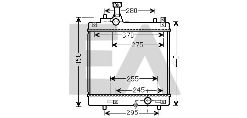 31R69084 EACLIMA Радиатор, охлаждение двигателя