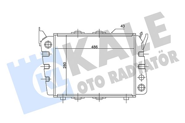 164699 KALE OTO RADYATÖR Радиатор, охлаждение двигателя