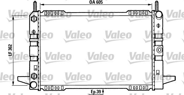 730586 VALEO Радиатор, охлаждение двигателя