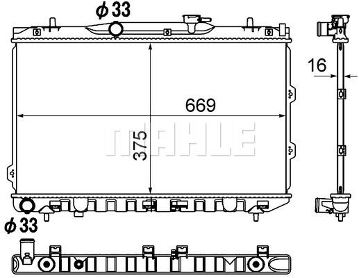 CR1897000S MAHLE Радиатор, охлаждение двигателя