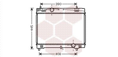 53002482 VAN WEZEL Радиатор, охлаждение двигателя