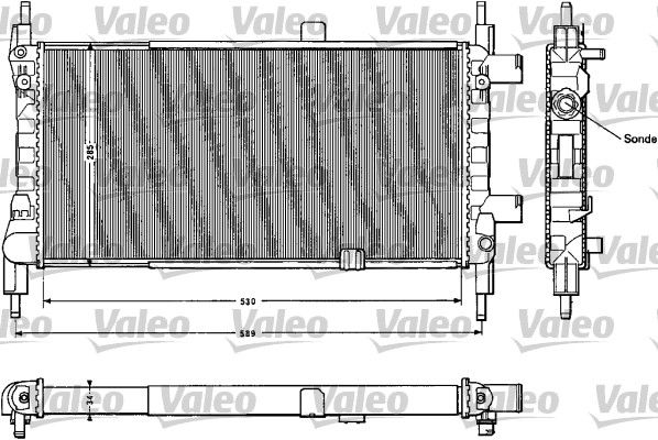 883856 VALEO Радиатор, охлаждение двигателя