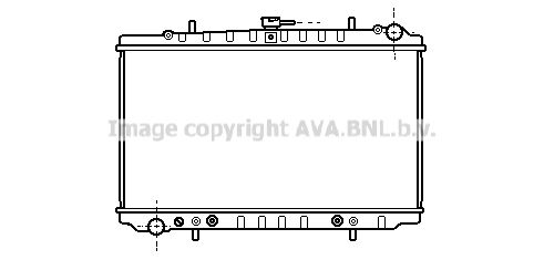 DN2152 AVA QUALITY COOLING Радиатор, охлаждение двигателя