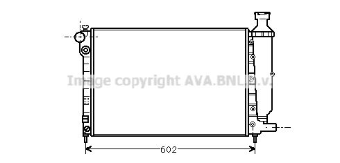 PE2014 AVA QUALITY COOLING Радиатор, охлаждение двигателя