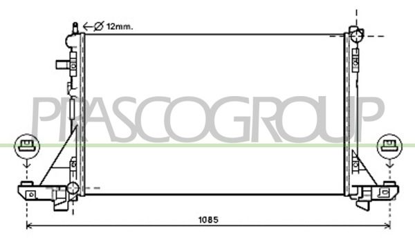 DS962R003 PRASCO Радиатор, охлаждение двигателя