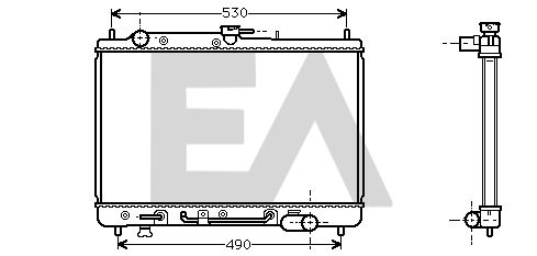 31R52037 EACLIMA Радиатор, охлаждение двигателя