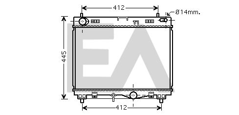 31R71247 EACLIMA Радиатор, охлаждение двигателя