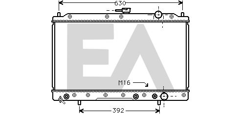 31R51126 EACLIMA Радиатор, охлаждение двигателя