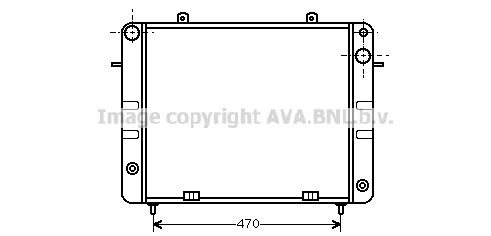 OL2152 AVA QUALITY COOLING Радиатор, охлаждение двигателя