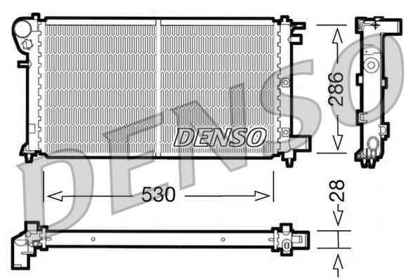 DRM21004 DENSO Радиатор, охлаждение двигателя