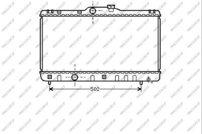 TY082R001 PRASCO Радиатор, охлаждение двигателя
