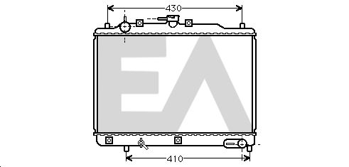 31R52027 EACLIMA Радиатор, охлаждение двигателя