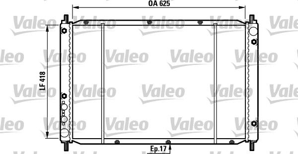 730970 VALEO Радиатор, охлаждение двигателя