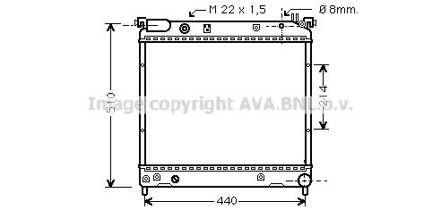 SZ2036 AVA QUALITY COOLING Радиатор, охлаждение двигателя