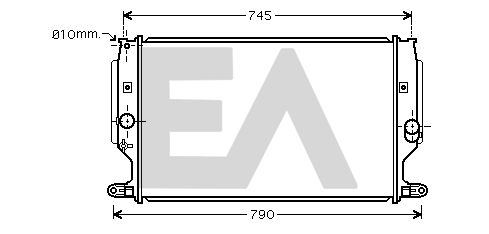 31R71206 EACLIMA Радиатор, охлаждение двигателя