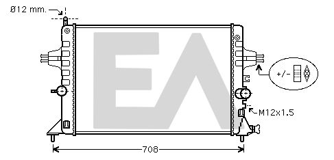 31R54218 EACLIMA Радиатор, охлаждение двигателя