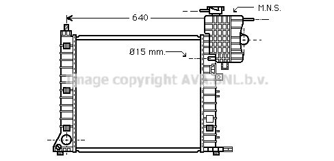 MS2336 AVA QUALITY COOLING Радиатор, охлаждение двигателя