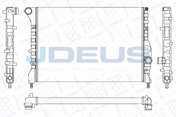 M000007A JDEUS Радиатор, охлаждение двигателя