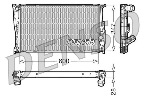 DRM05111 DENSO Радиатор, охлаждение двигателя