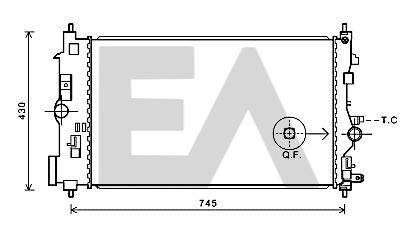 31R54239 EACLIMA Радиатор, охлаждение двигателя