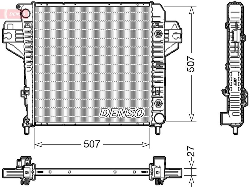 DRM06033 DENSO Радиатор, охлаждение двигателя