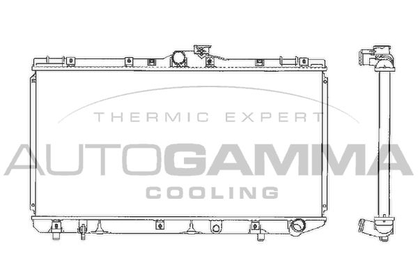101273 AUTOGAMMA Радиатор, охлаждение двигателя