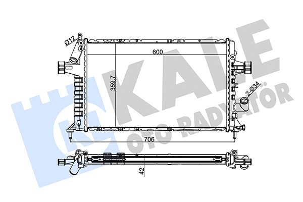 141300 KALE OTO RADYATÖR Радиатор, охлаждение двигателя