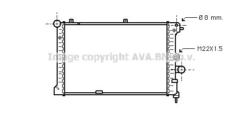 OL2168 AVA QUALITY COOLING Радиатор, охлаждение двигателя