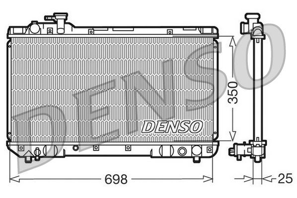 DRM50020 DENSO Радиатор, охлаждение двигателя