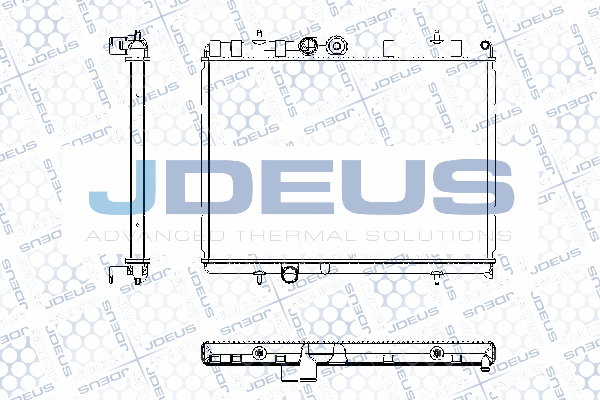 RA0210370 JDEUS Радиатор, охлаждение двигателя