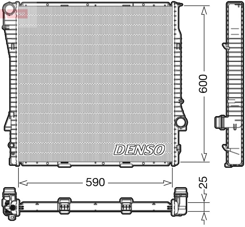 DRM05113 DENSO Радиатор, охлаждение двигателя