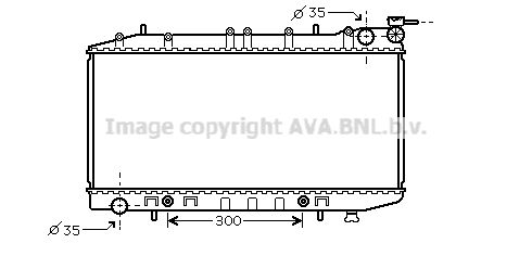 DN2203 AVA QUALITY COOLING Радиатор, охлаждение двигателя