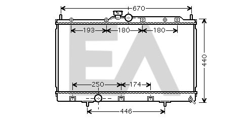 31R51102 EACLIMA Радиатор, охлаждение двигателя