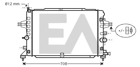 31R54125 EACLIMA Радиатор, охлаждение двигателя