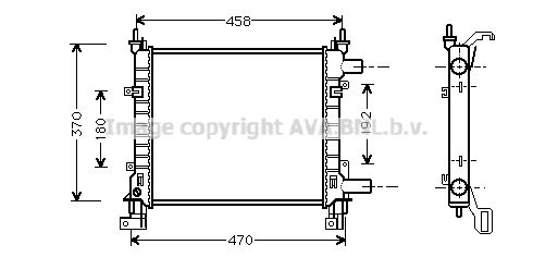 FDA2260 AVA QUALITY COOLING Радиатор, охлаждение двигателя