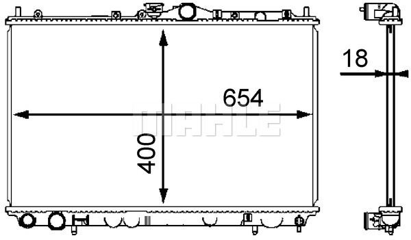 CR549000S MAHLE Радиатор, охлаждение двигателя