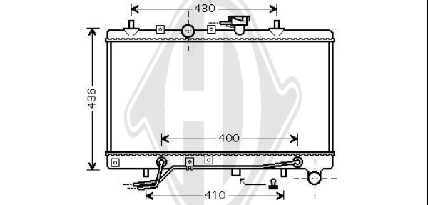 DCM3758 DIEDERICHS Радиатор, охлаждение двигателя