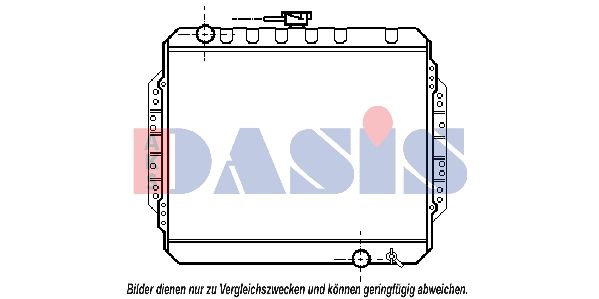 230160N AKS DASIS Радиатор, охлаждение двигателя