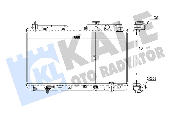 356800 KALE OTO RADYATÖR Радиатор, охлаждение двигателя