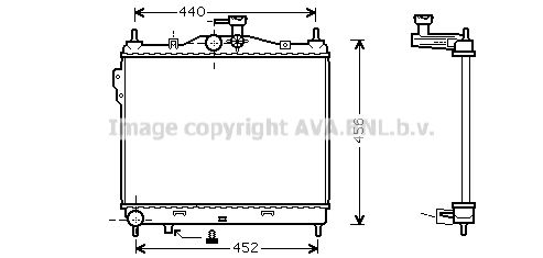 HYA2101 AVA QUALITY COOLING Радиатор, охлаждение двигателя